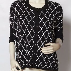 Rondina ribbon embroidered cardigan XS